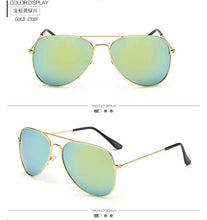 Load image into Gallery viewer, Metal Frame Pilot Sunglasses