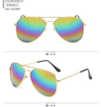 Load image into Gallery viewer, Metal Frame Pilot Sunglasses