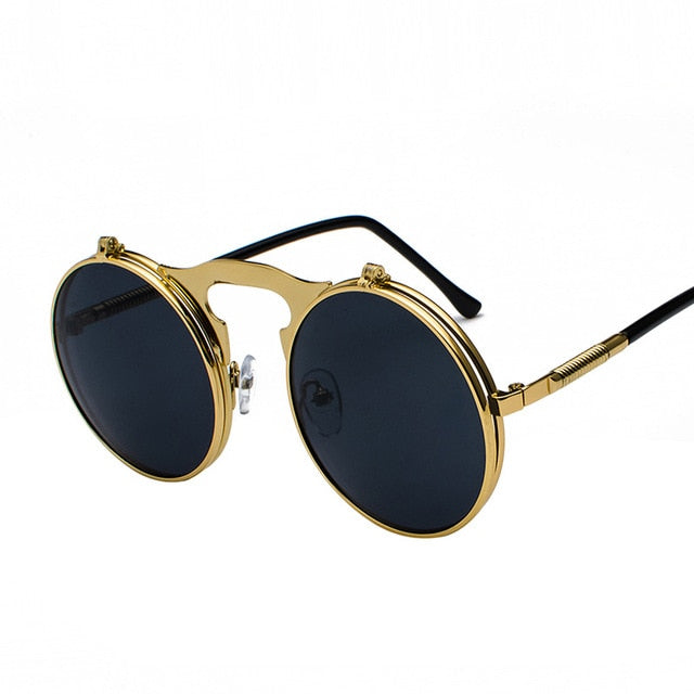 Vintage Steampunk Flip Up Sunglasses